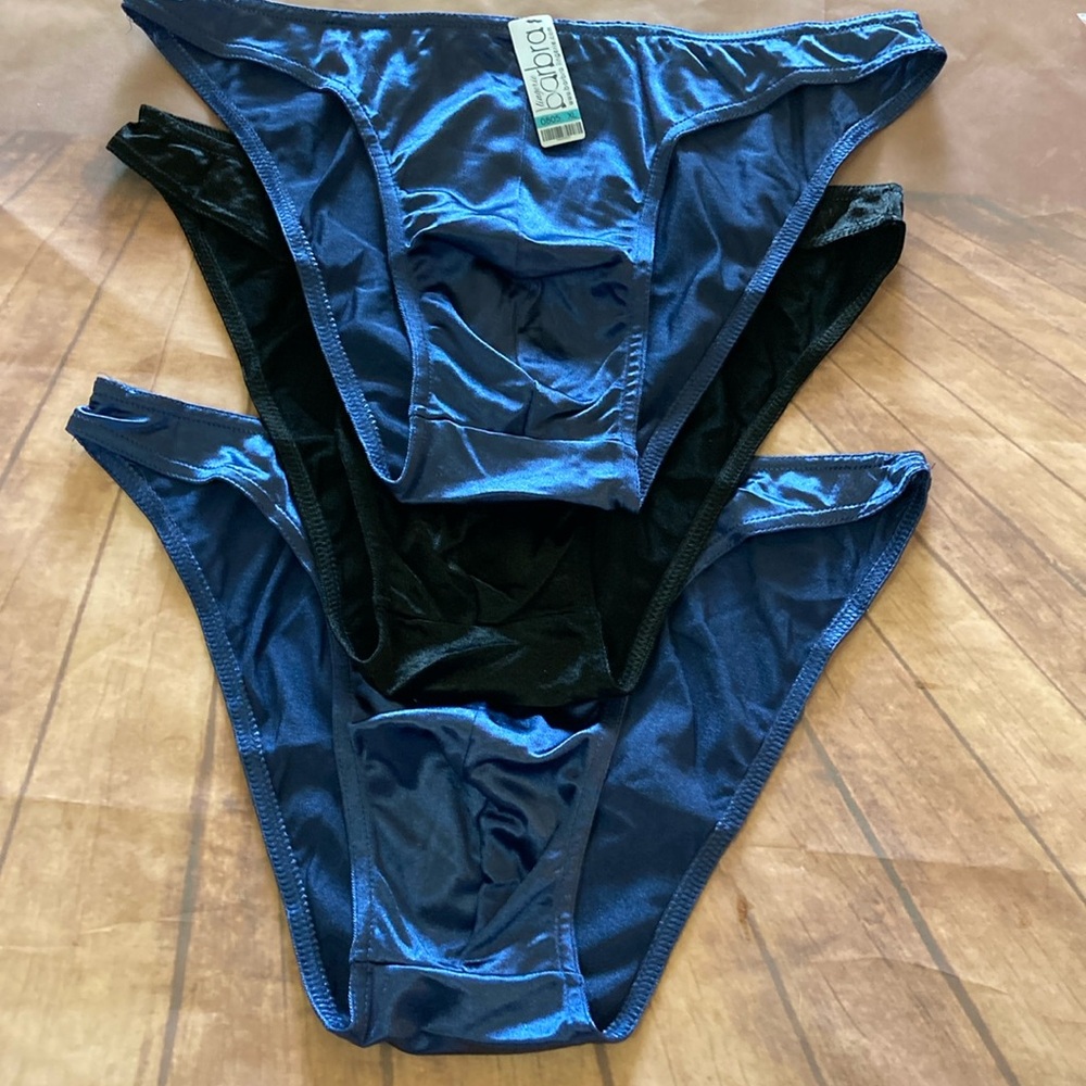 💵NWT BarBra 3 Pair Set of Men’s Satin Underwear Size XLARGE
